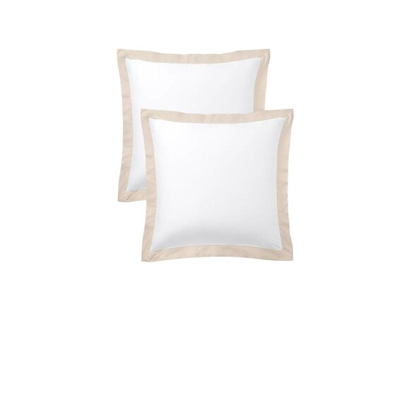 Ralph Lauren RL Organic Sateen Border European Sham Coastal Sand (2) Two - Picture 1 of 5